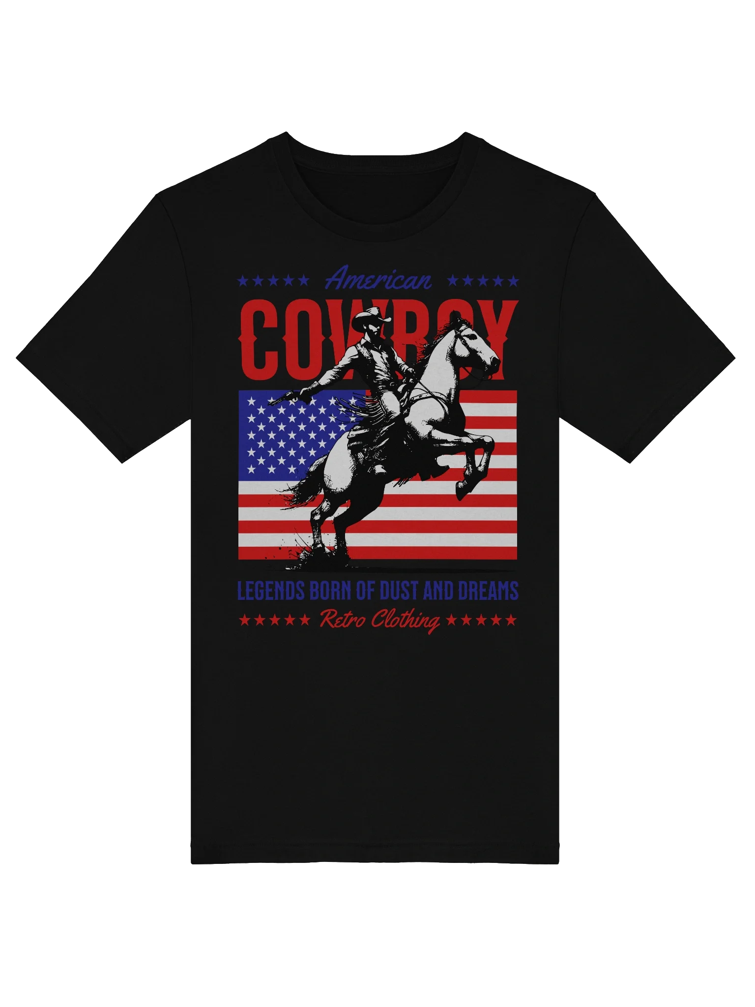 Authentic American Cowboy T-Shirt for Western Fashion product image (37)
