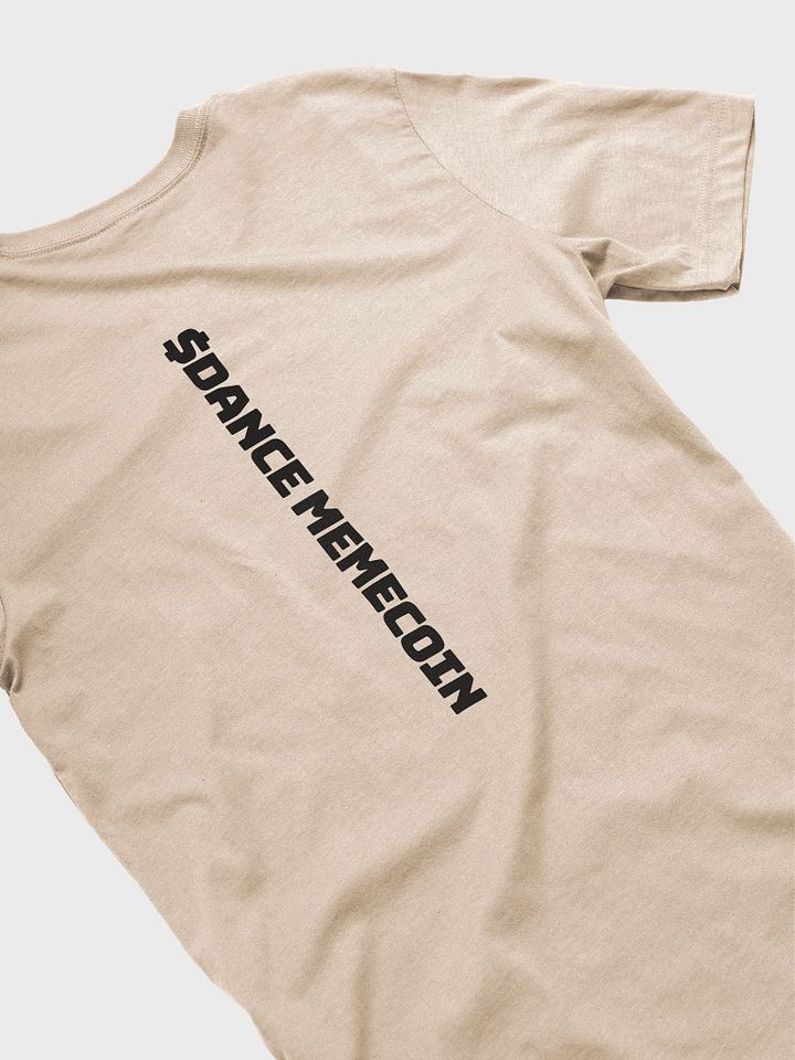 DANCE MEMECOIN - CLUB LINE - PREMIUM TEE - TAN product image (2)