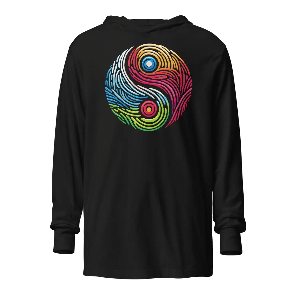 Yin-Yang Swirl Unisex Hooded Tee product image (1)