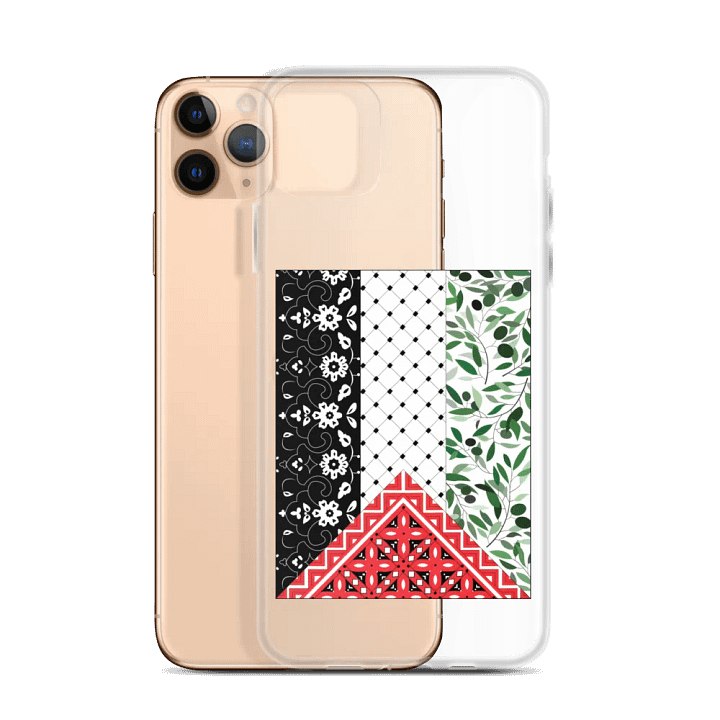 Aesthetic Palestine Flag iPhone Case Clear product image (2)