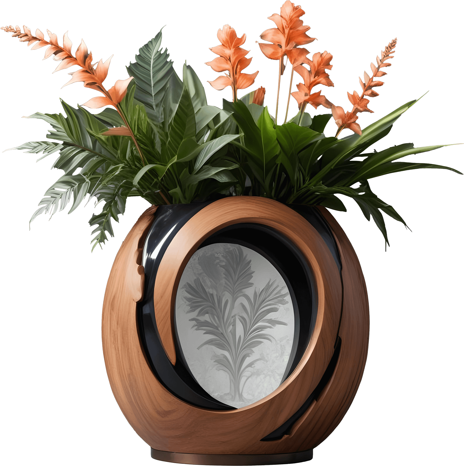 Dream of Eternity – Art Deco Floral Arrangement PNG product image (1)