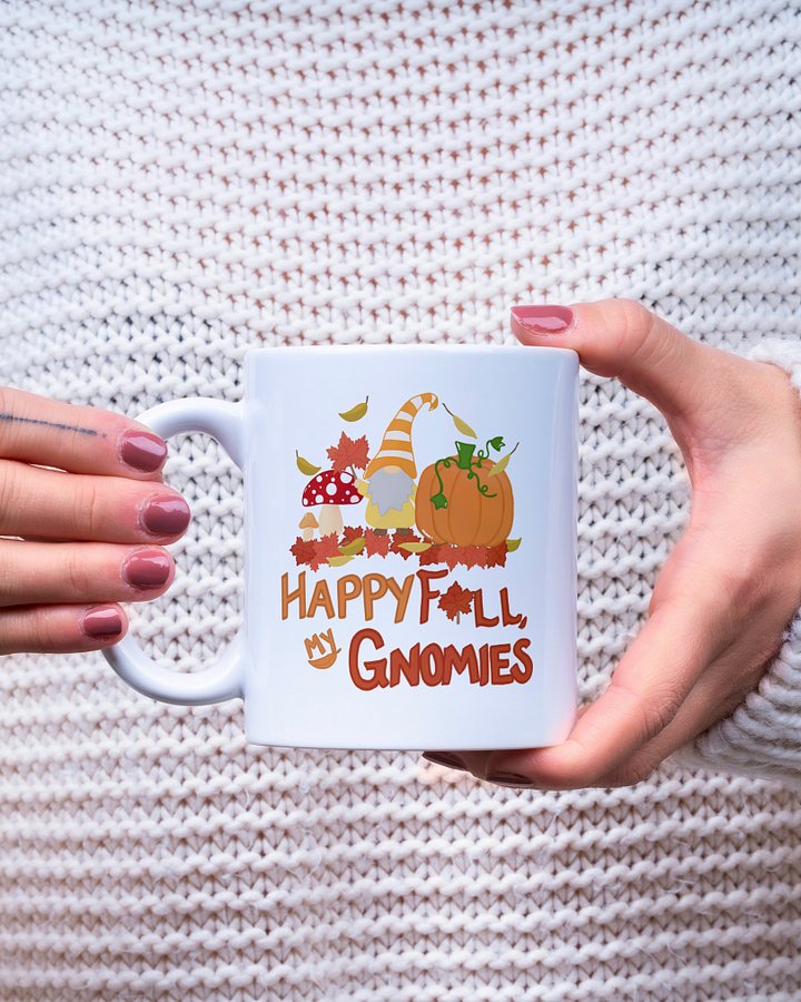 Fall with my Gnomies "Happy Fall, My Gnomies" Design Mug product image (1)