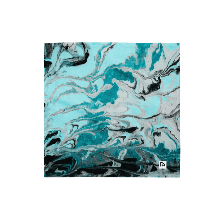 Fluid Turquoise Art Bandana product image (1)