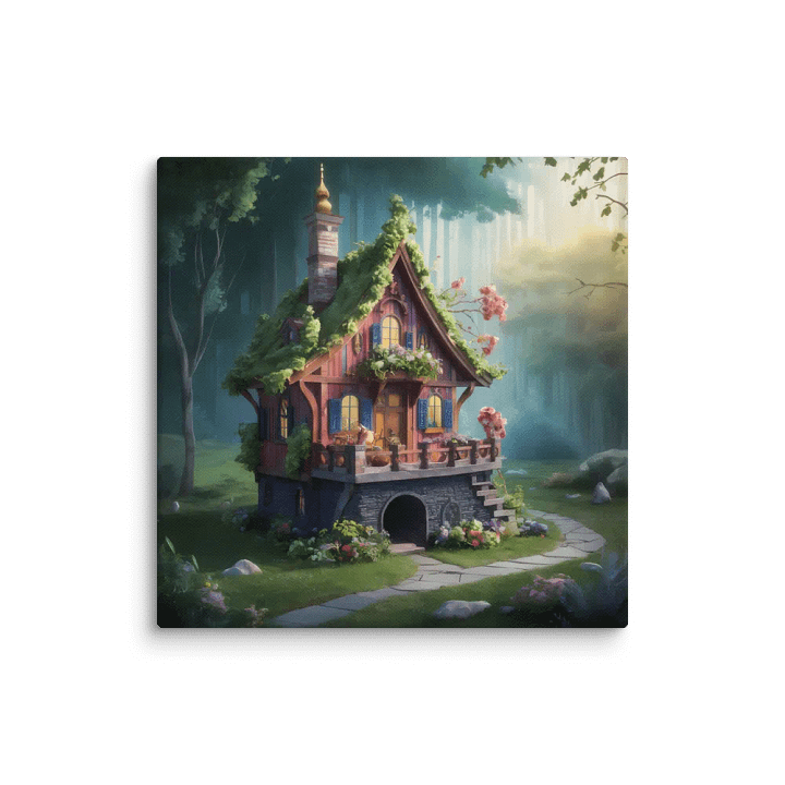 Watercolour Fairy House Art - v14 product image (1)