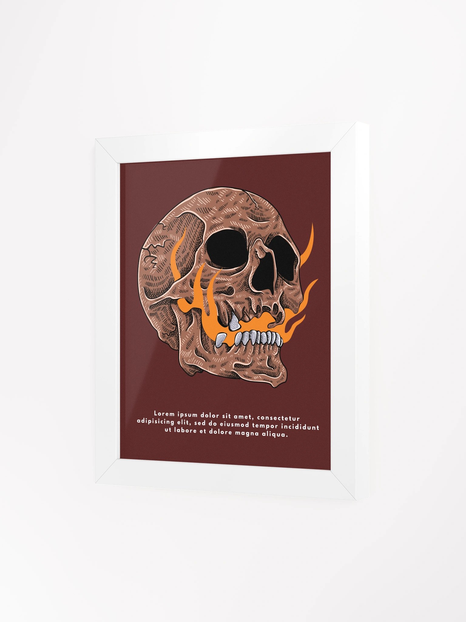 Burning Skull Framed Poster product image (3)