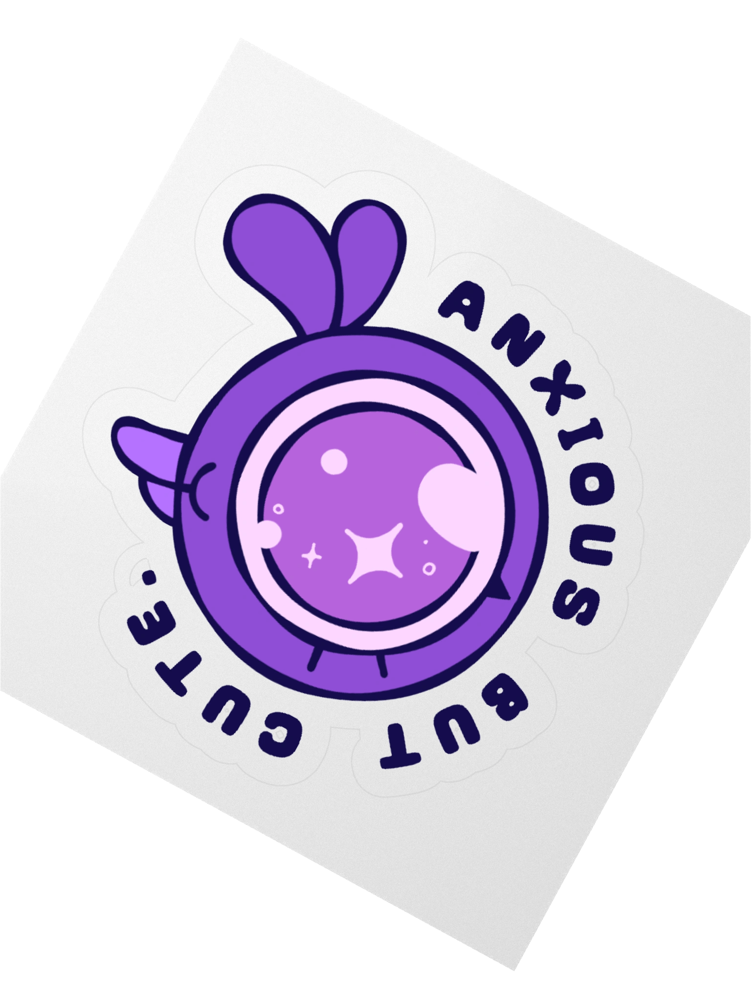 Anxious But Cute Sticker product image (6)