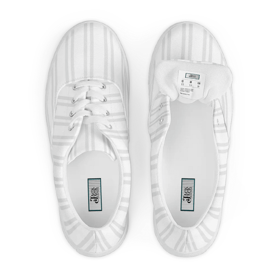 Grey Lines Ladies Canvas Shoes product image (4)