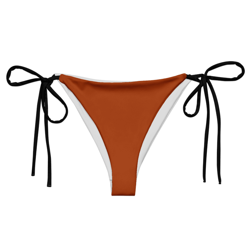 Low Rise Cheeky String Bikini Bottoms, Light Brown product image (1)