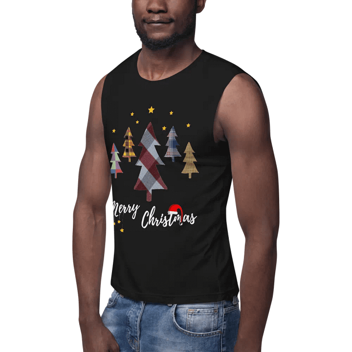 Happy Holidays in Christmas Muscle Tank product image (2)