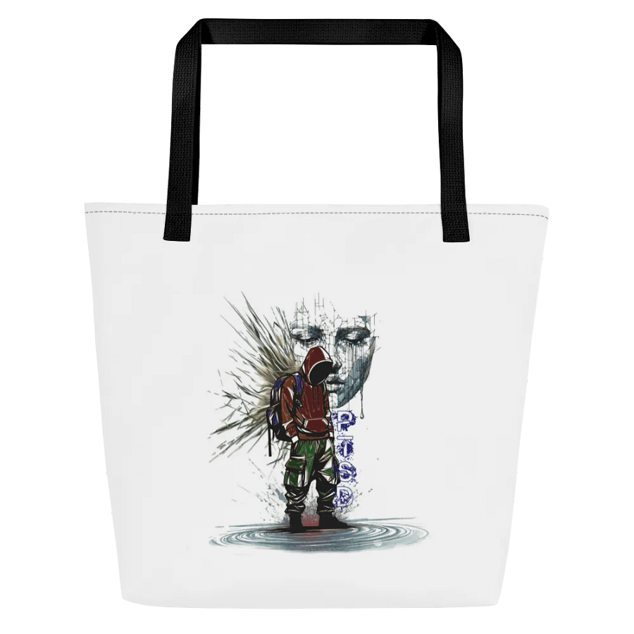 PTSD: Silent Struggle Large Tote Bag w/ Pocket product image (7)