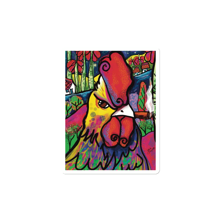 Rooster Rhapsody Die-Cut Magnets product image (2)