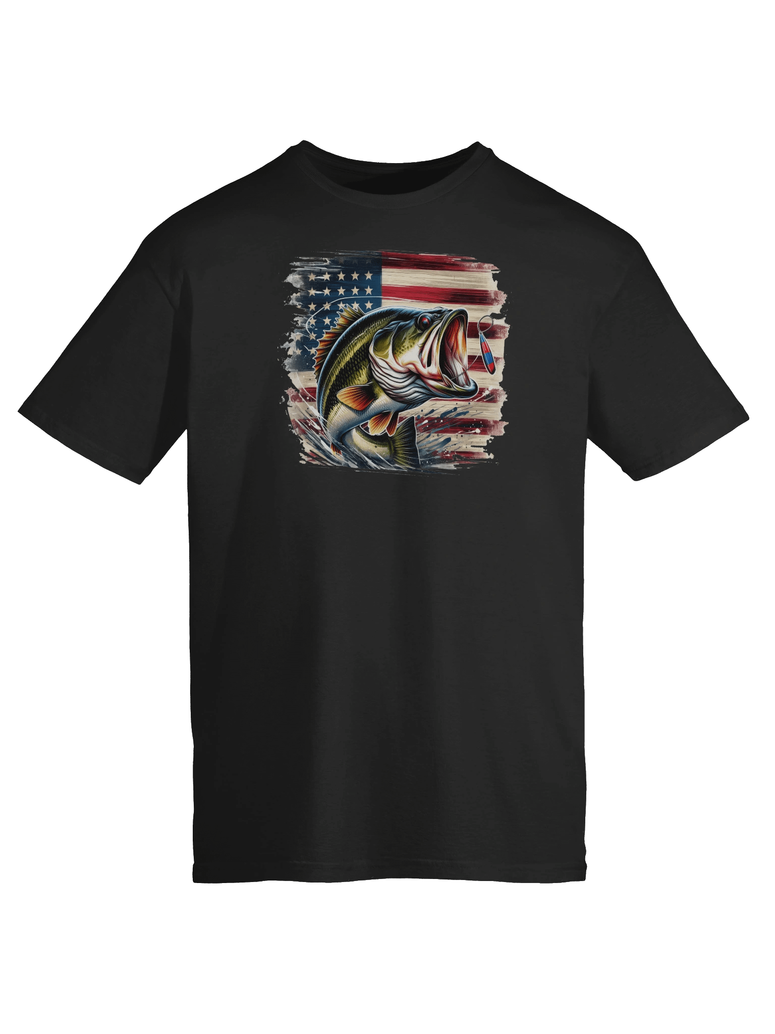 Patriotic Bass Fishing Tee product image (2)