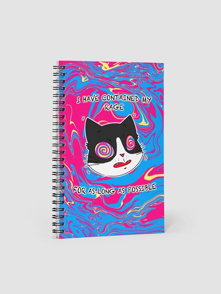 Rage Cat Spiral Notebook product image (2)