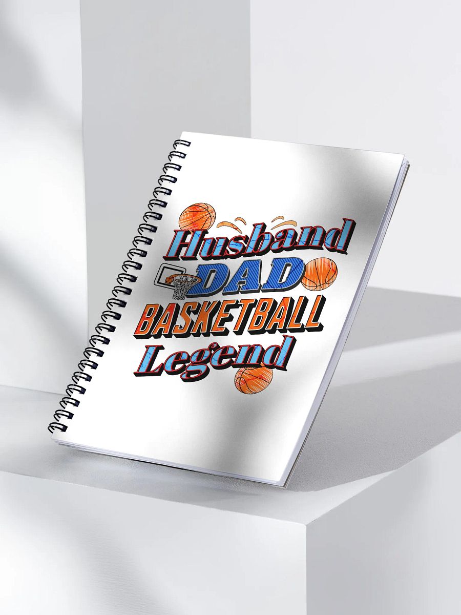 Husband Dad Basketball Legend Notebook product image (3)