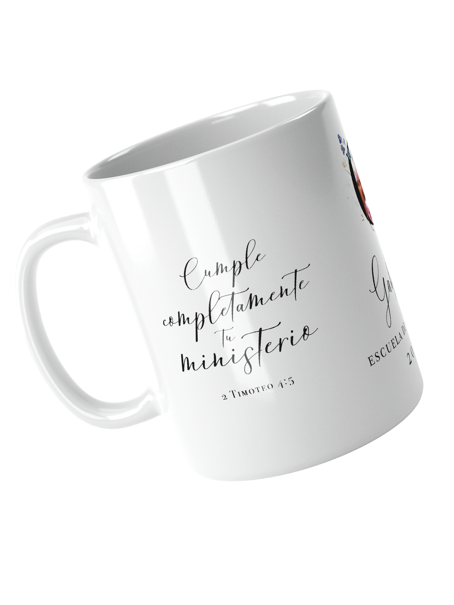 Taza Escuela de Precursor 2025 – Edición Floral “Gabriel” con Caballo product image (4)