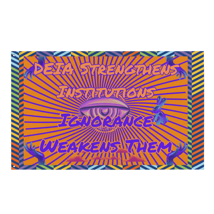 Hands Off DEIA, DEIA Strengthens Institutions, Protest flag product image (1)