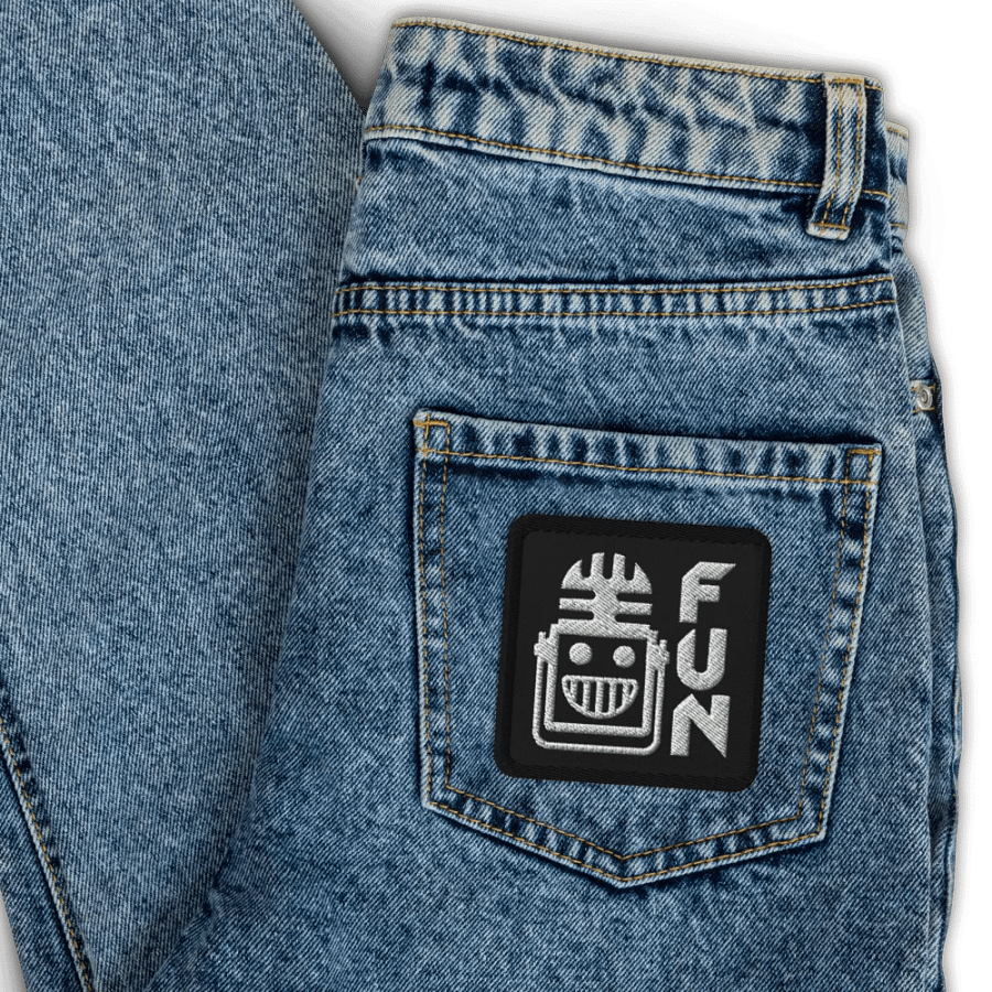 FUN Square Embroidered Patch product image (3)