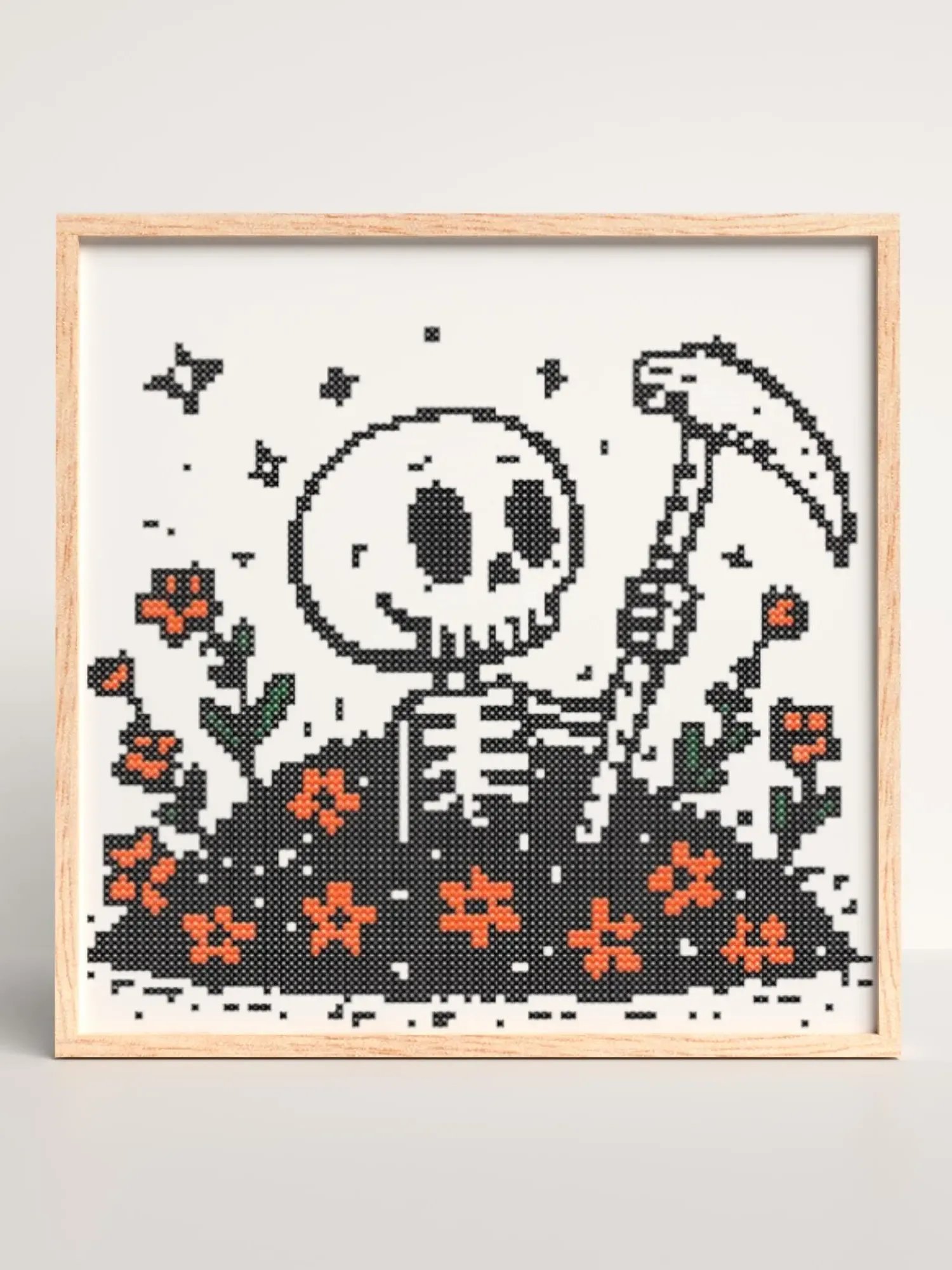 Skeleton Rising Cross Stitch Pattern product image (6)