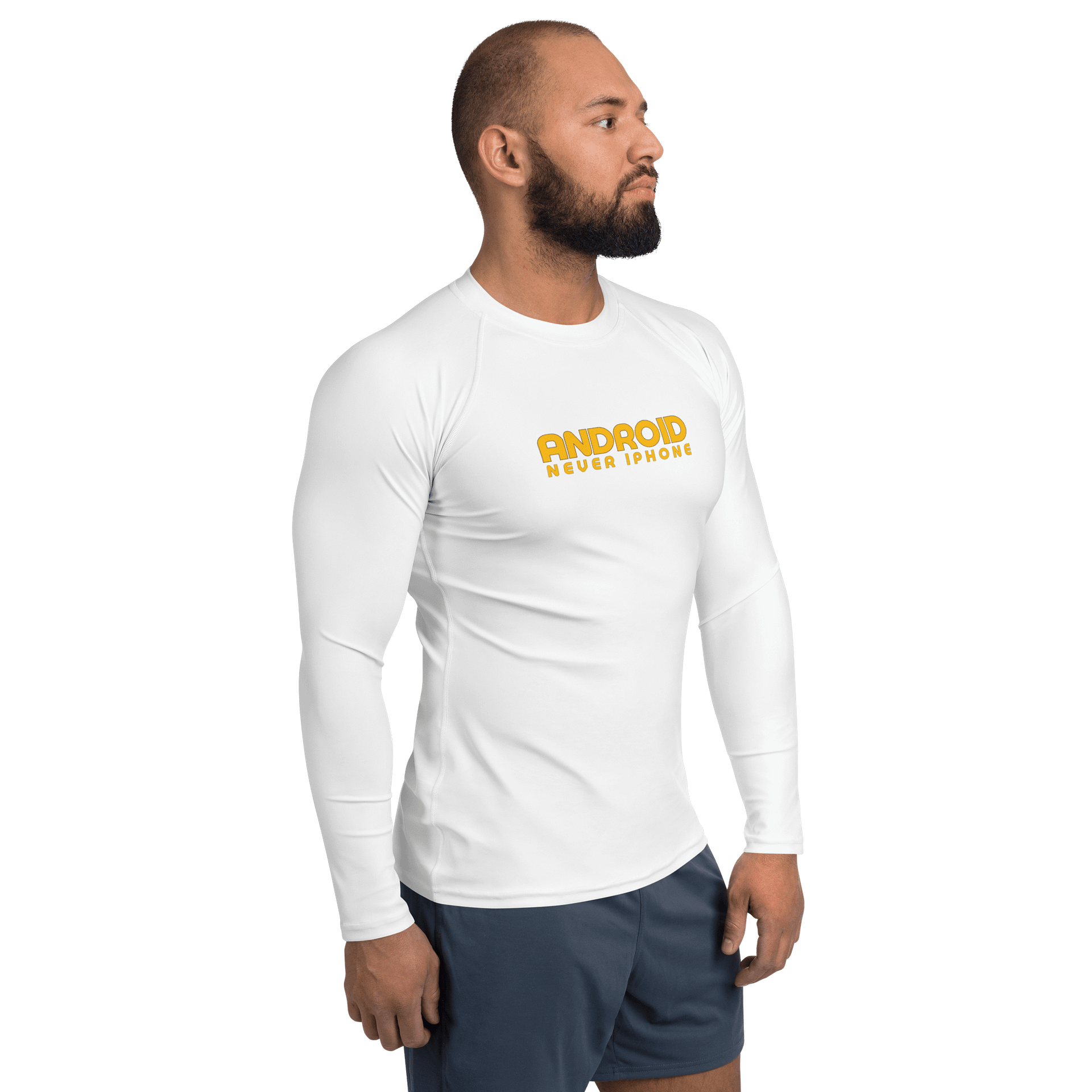 Android - Never iPhone Unisex Long Sleeve Dri-Fit Shirt product image (4)