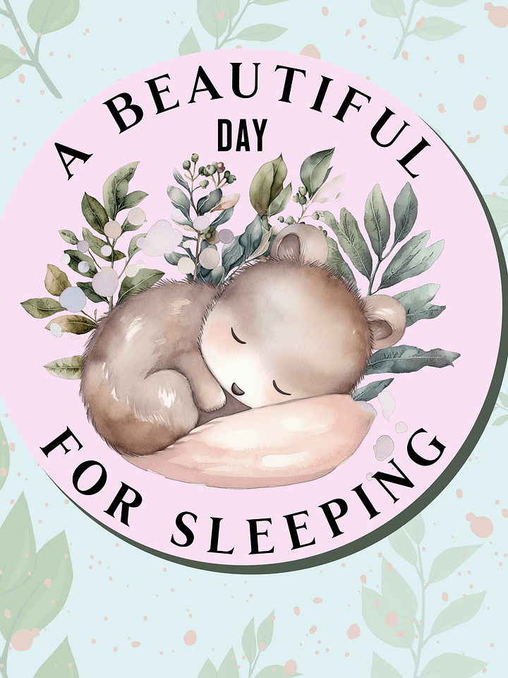 A beautiful day for sleeping - magnet product image (1)