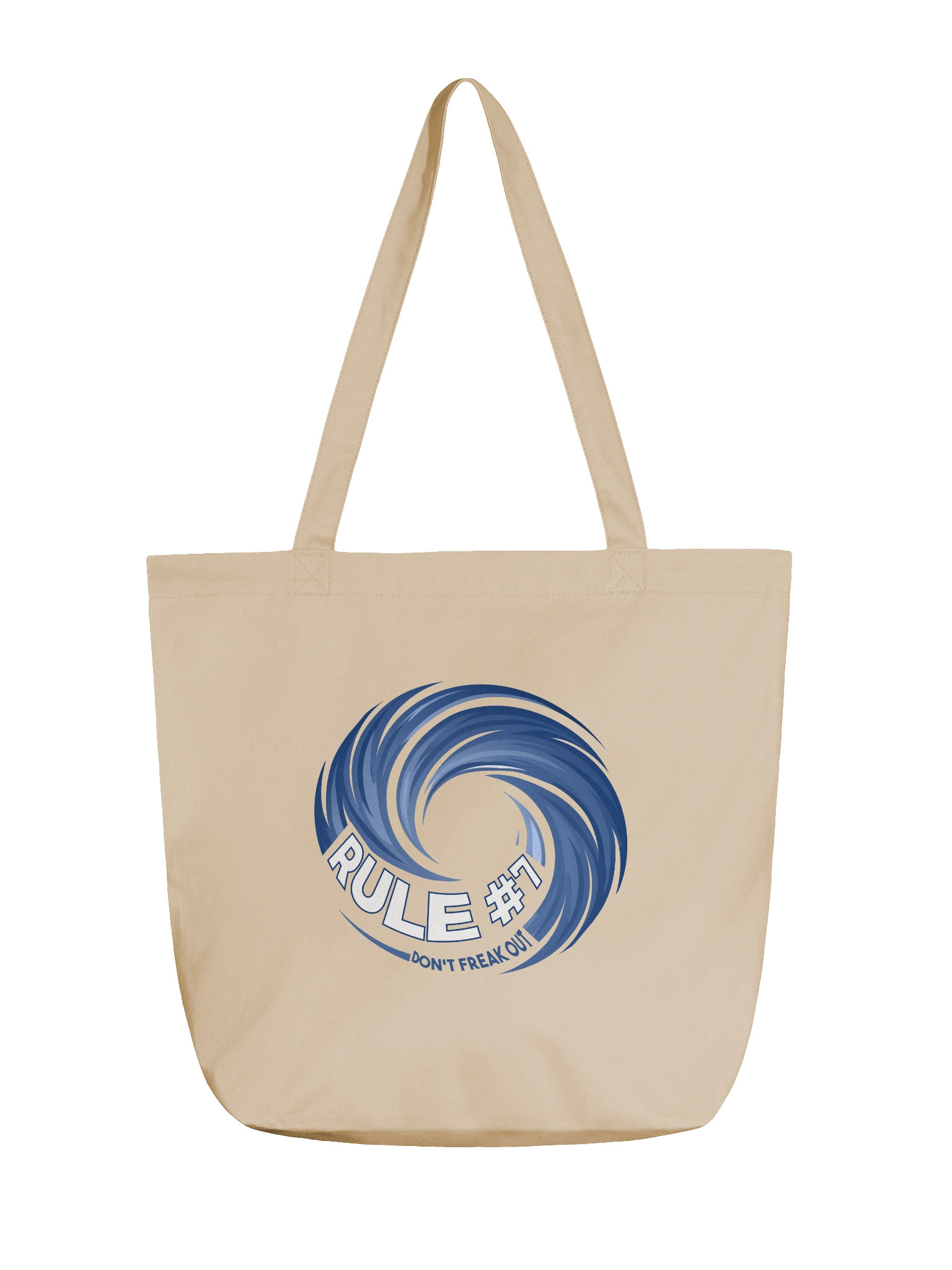 Rule #7 Tote Blue and White Logo product image (2)