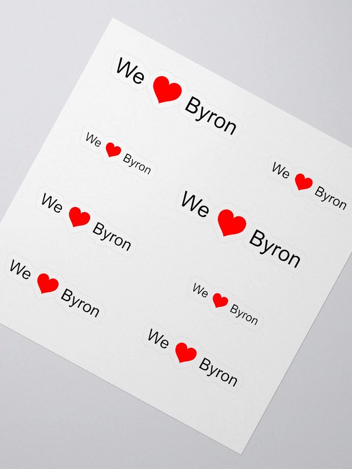 We <3 Byron Stickers product image (2)