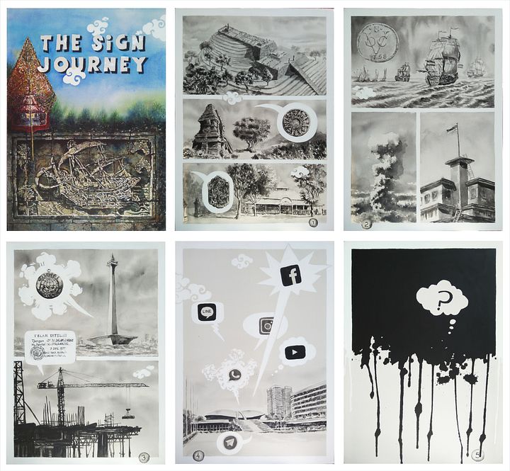 "The Sign Journey" Painting by Deni Je product image (1)