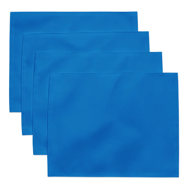Blue Solid Color Cloth Placemats (Set of 4) product image (1)