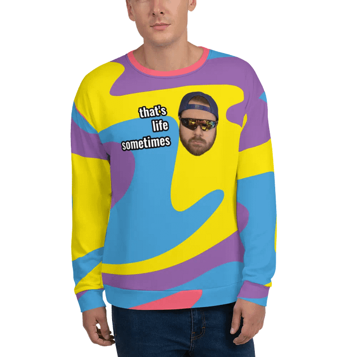 that's life sometimes crew neck sweater product image (1)