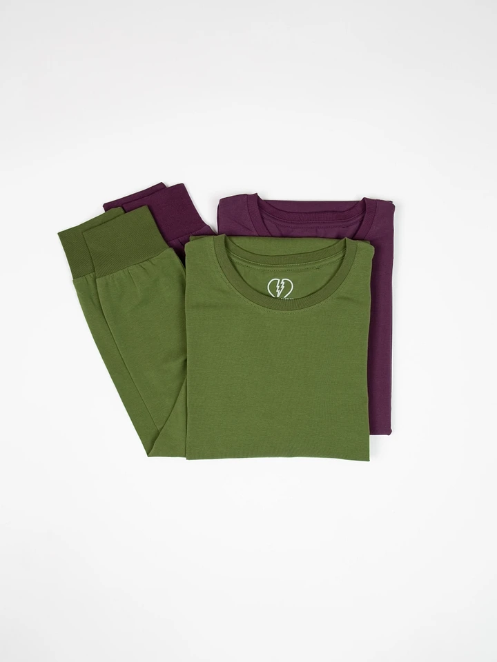 Long-Sleeve Tee 2-Pack - Olive/Plum product image (1)