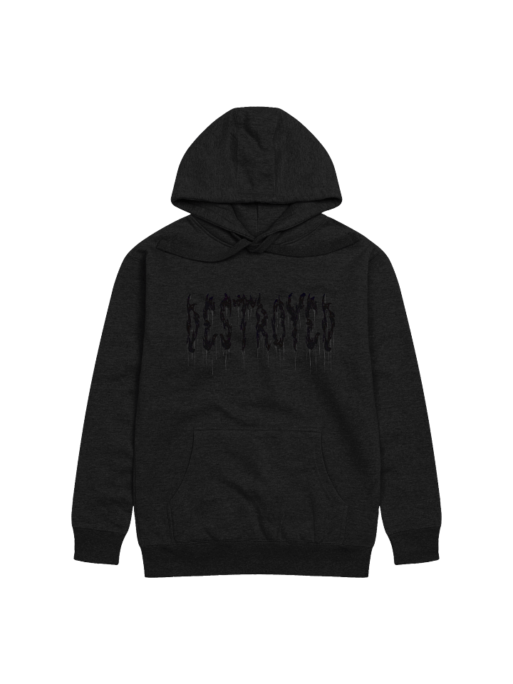 DESTROYED BLACK INK HOODIE product image (1)