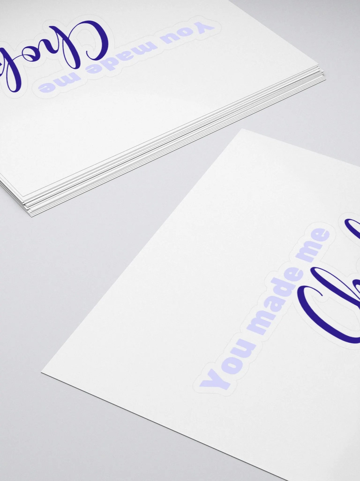 You made me choke, quote sticker, blue product image (12)