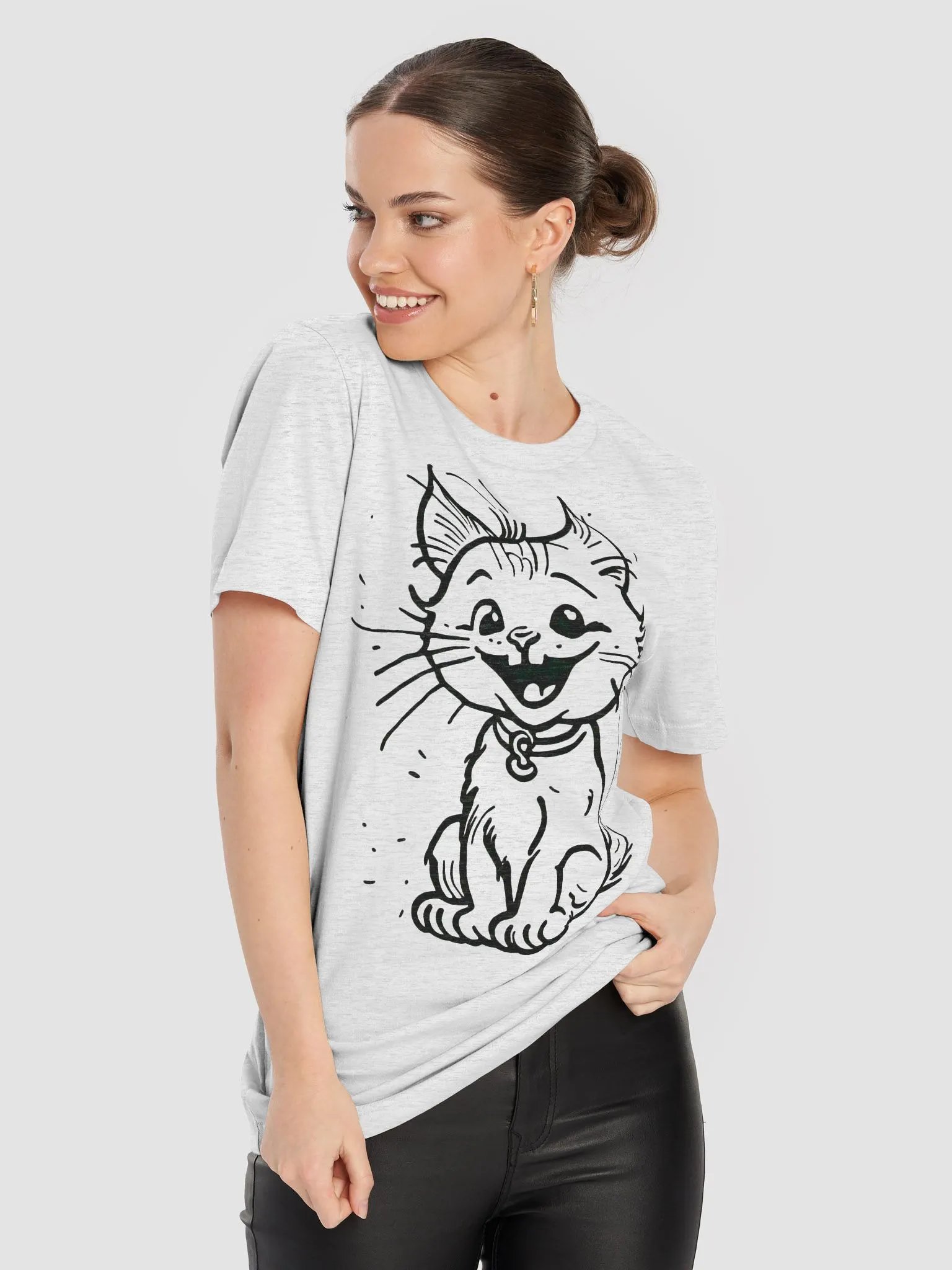 Playful Cartoon Cat Outline product image (8)