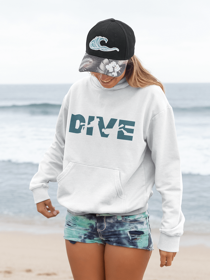 DIVE - White Hoodie product image (1)