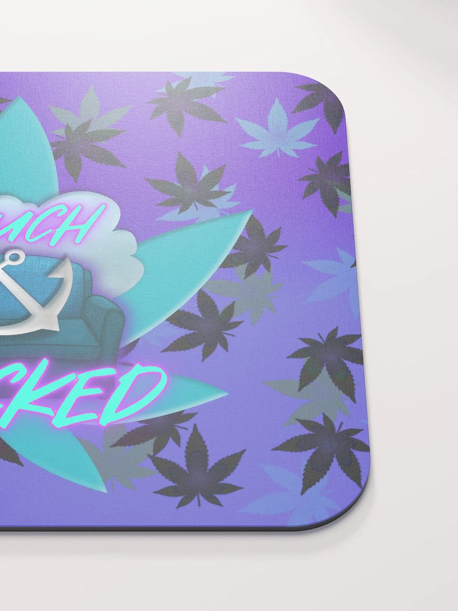 Mouse Pad Dark Purple W/ Leaf product image (5)