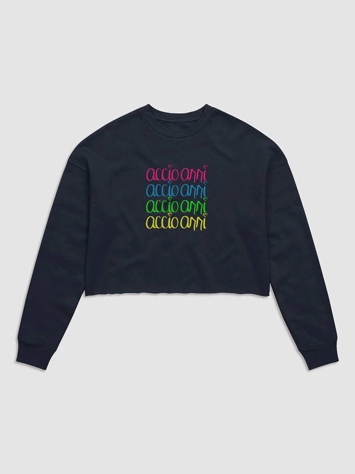 Signature Long-sleeve Crop Sweatshirt (Multicolor) product image (1)
