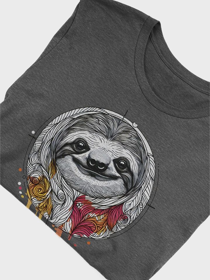 Sloth Serenity T-Shirt, Relaxing Zen Sloth Design, Cozy Animal Lover Gift, Boho Minimalist Wildlife T-shirt product image (2)