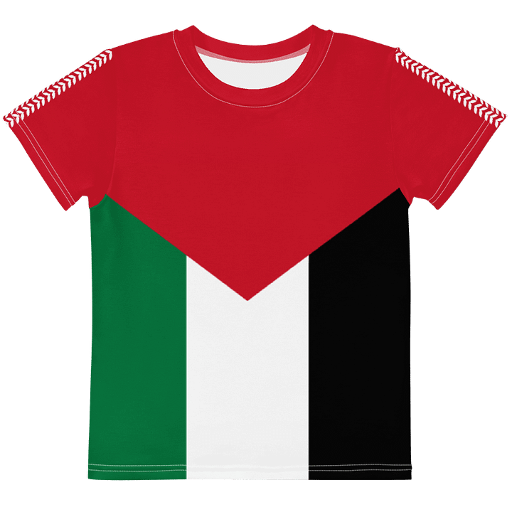 Palestine Flag Olive Vine Short Sleeve Kids T-shirt product image (1)