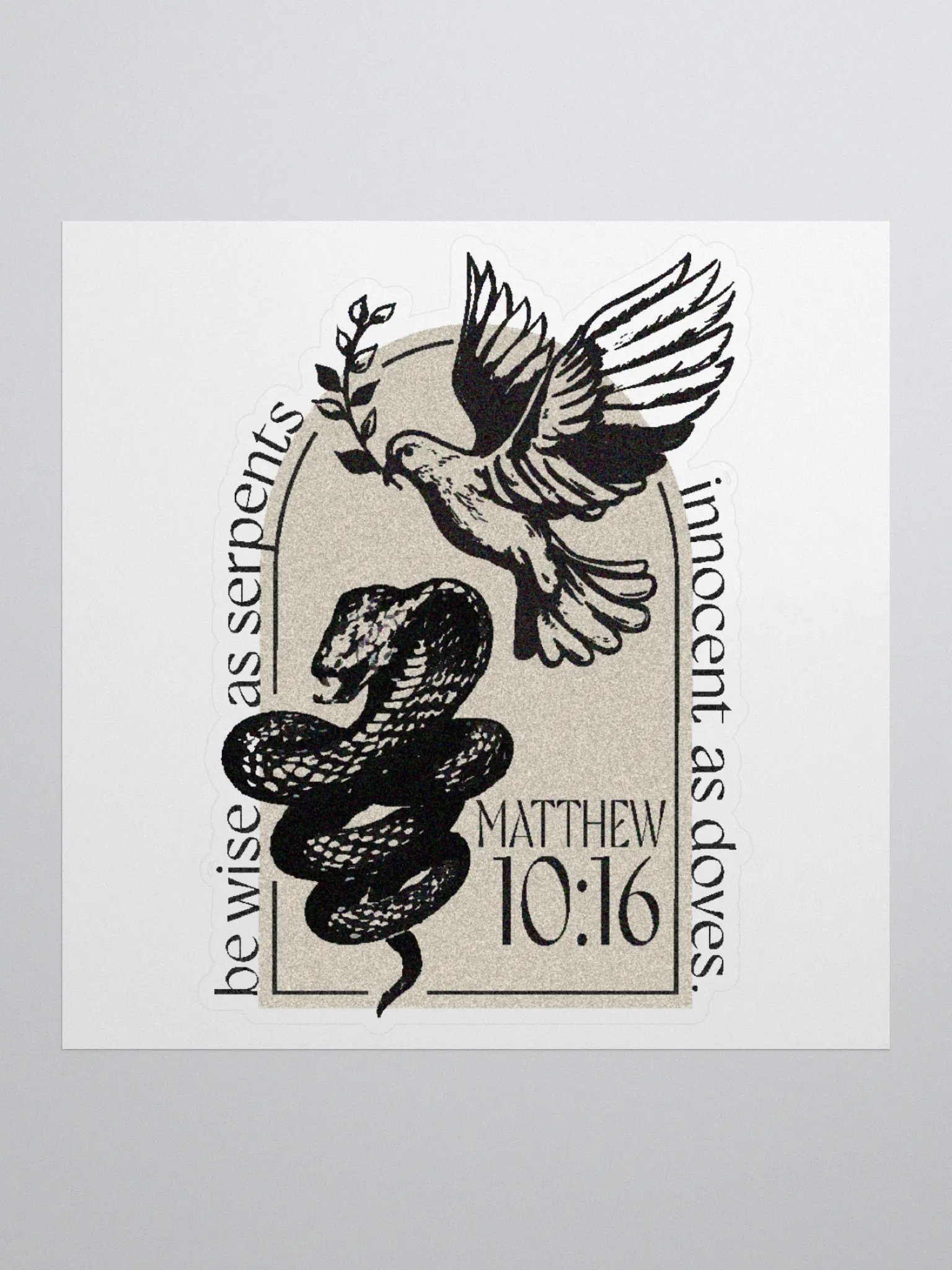 Matthew 10:16 Sticker product image (3)