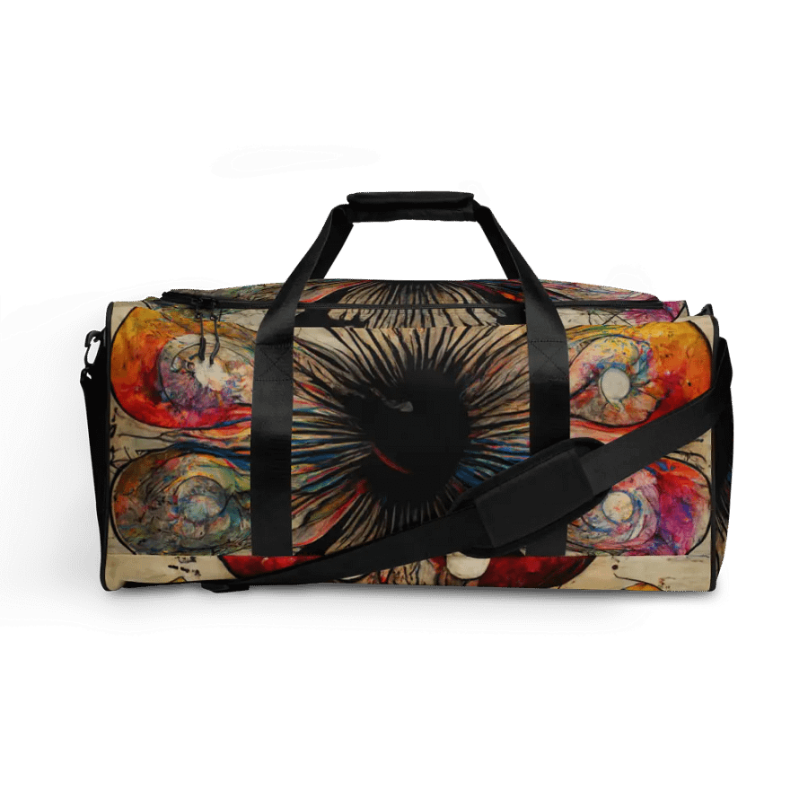 Surreal Mushroom Dreams All-Over Duffle Bag product image (1)
