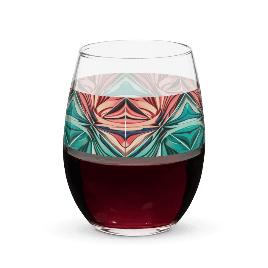 Graphic Grove Abstract Design Stemless Wine Glass - 15oz product image (7)