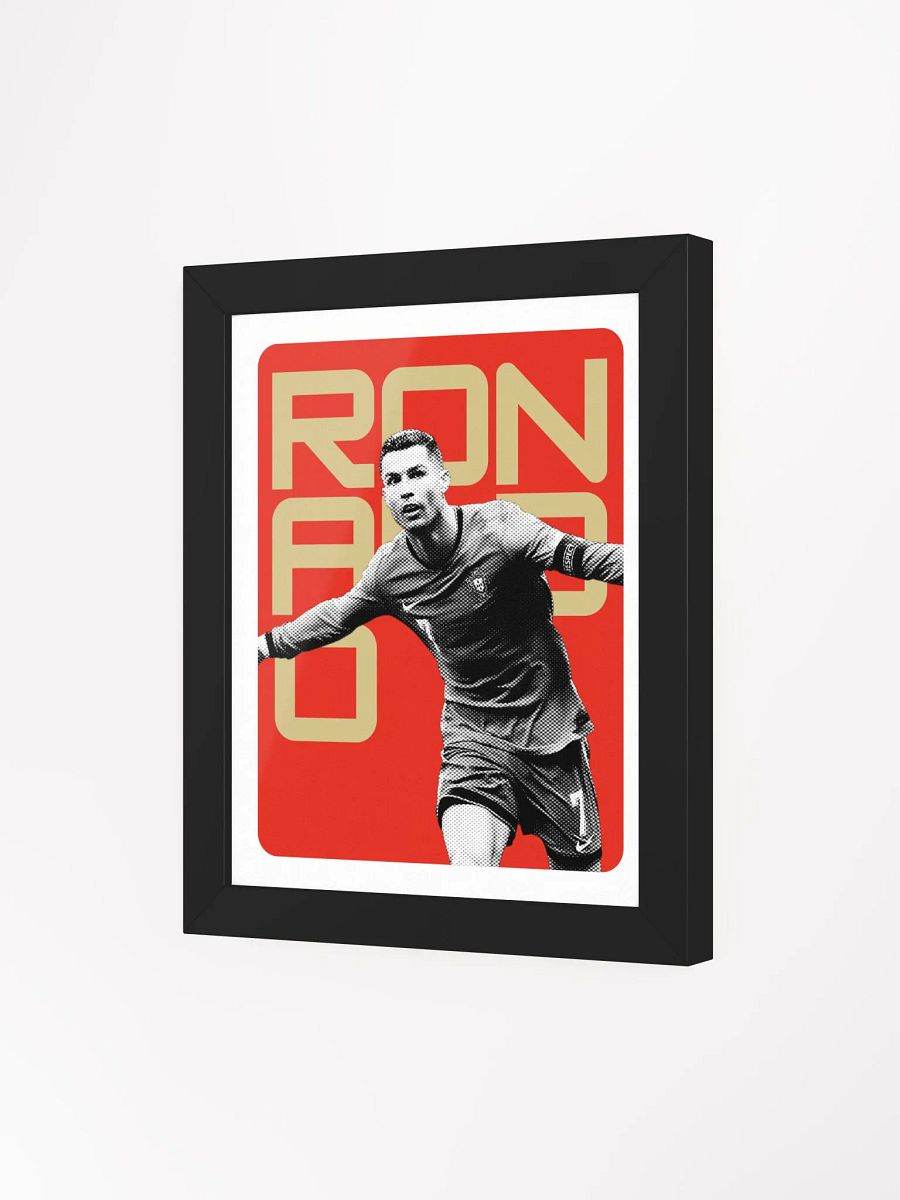 Cristiano Ronaldo BW Portugal Name Art Framed Print product image (3)