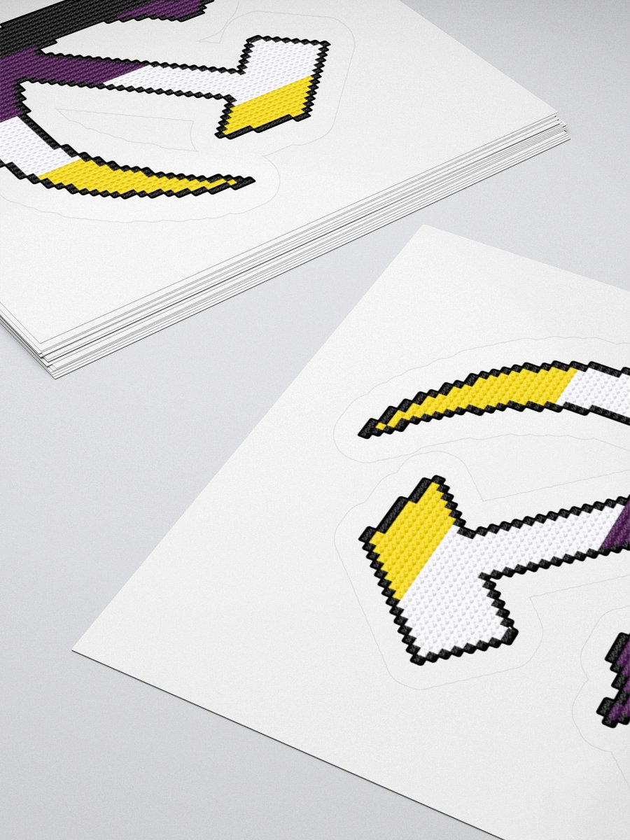 Nonbinary Pride Hammer & Sickle Kiss-cut Sticker product image (10)