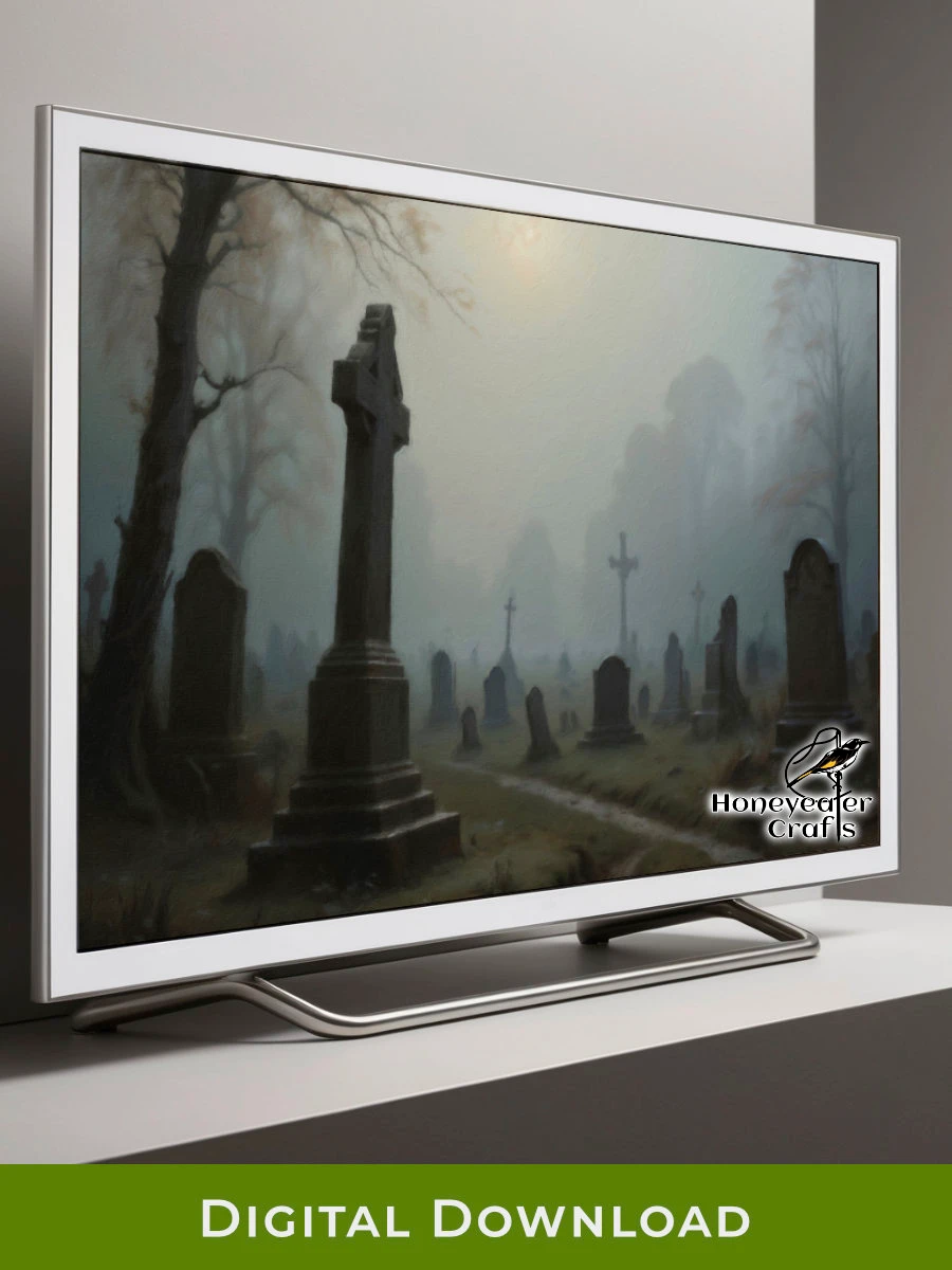 Haunted Graveyard: Halloween Frame TV Art product image (1)