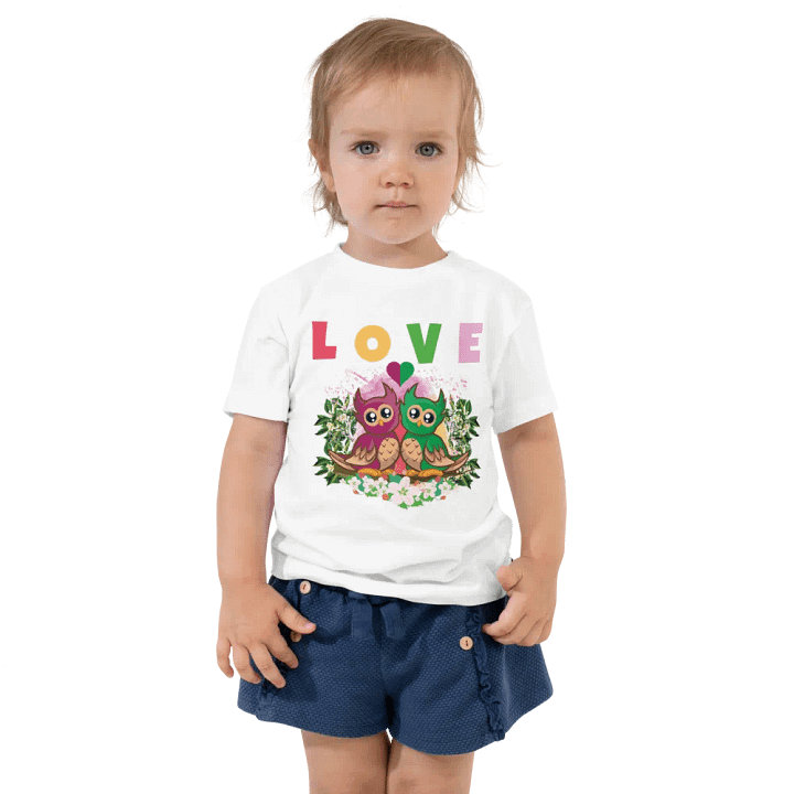 Love Colorful Funny Cute Bella +Canvas Toddler T-Shirt – Best Gift for Kids product image (1)