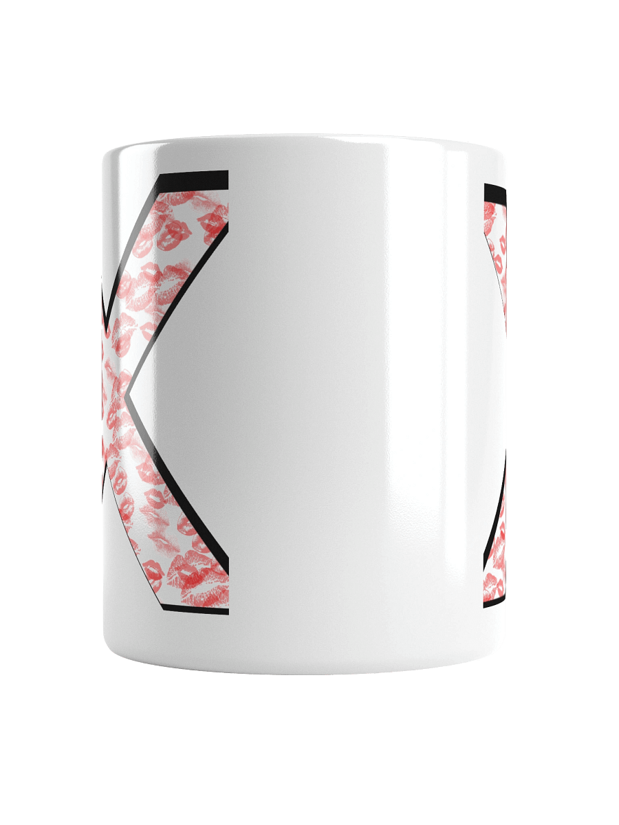White X Red Lipstick Kisses | Glossy White Mug product image (15)