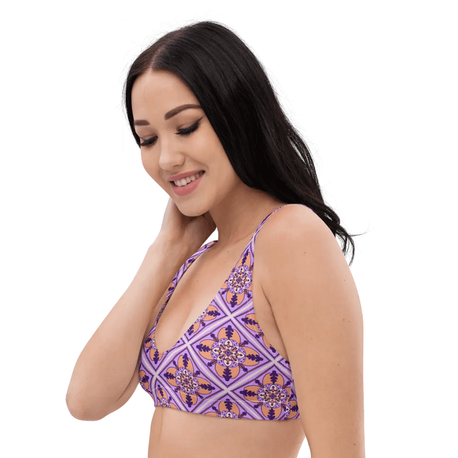 Detailed Symmetrical Pattern Padded Bikini Top product image (5)