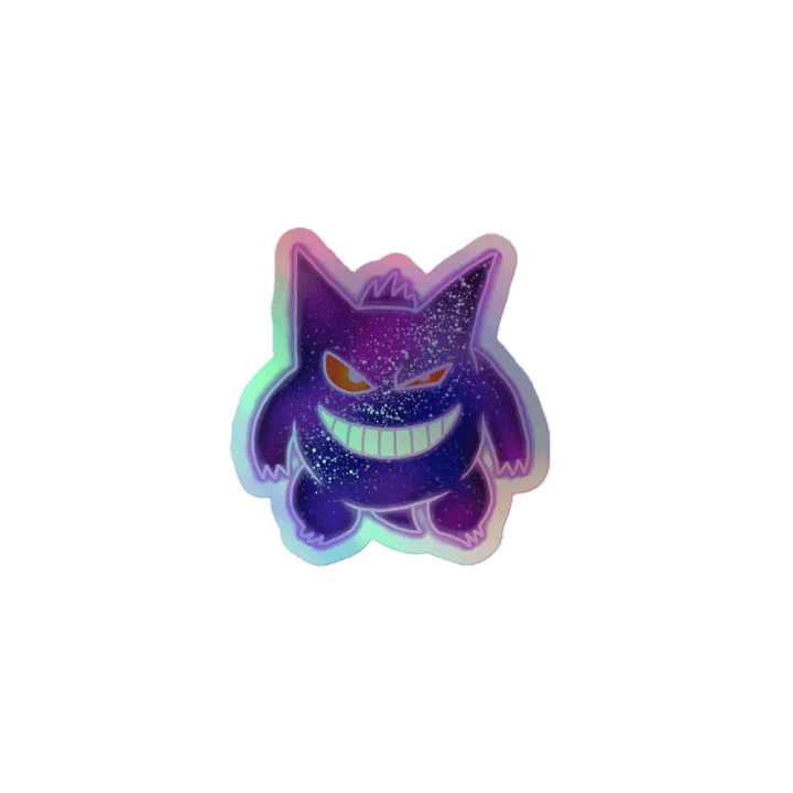 Galaxy Gengar Holographic Sticker product image (1)