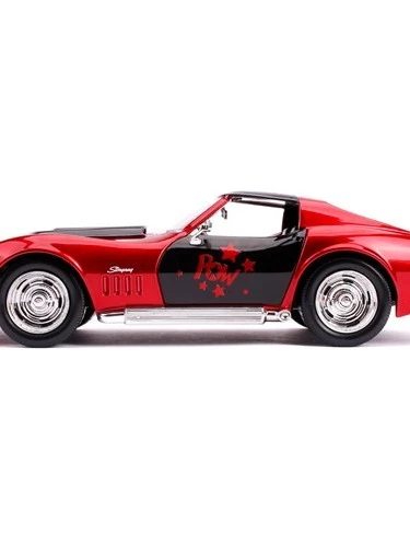 Harley Quinn 1969 Chevy Corvette Stingray The New 52 1:24 Scale Die-Cast Metal Vehicle - Jada Toys product image (10)