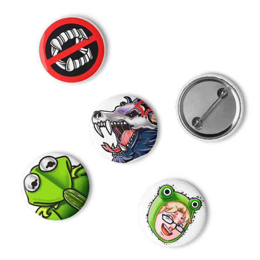 Fang-sentials Button Pins product image (2)
